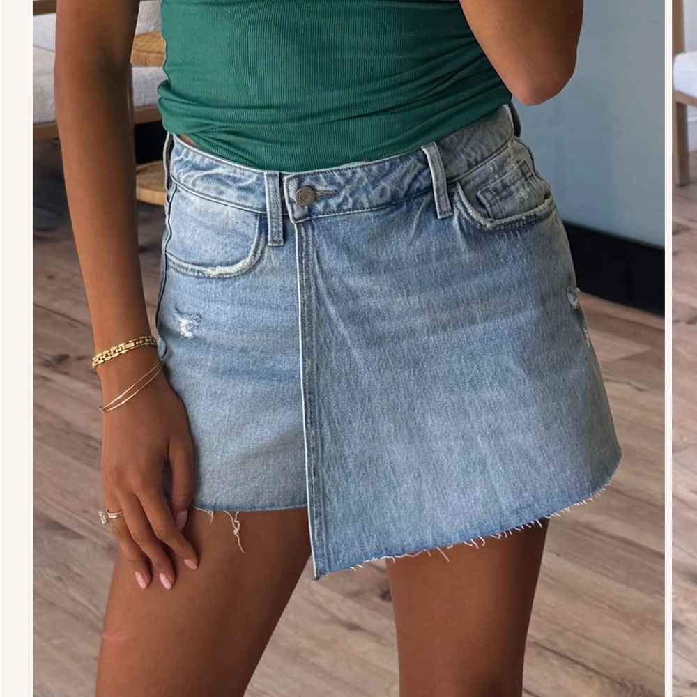 Denim Wrap Skort NWT